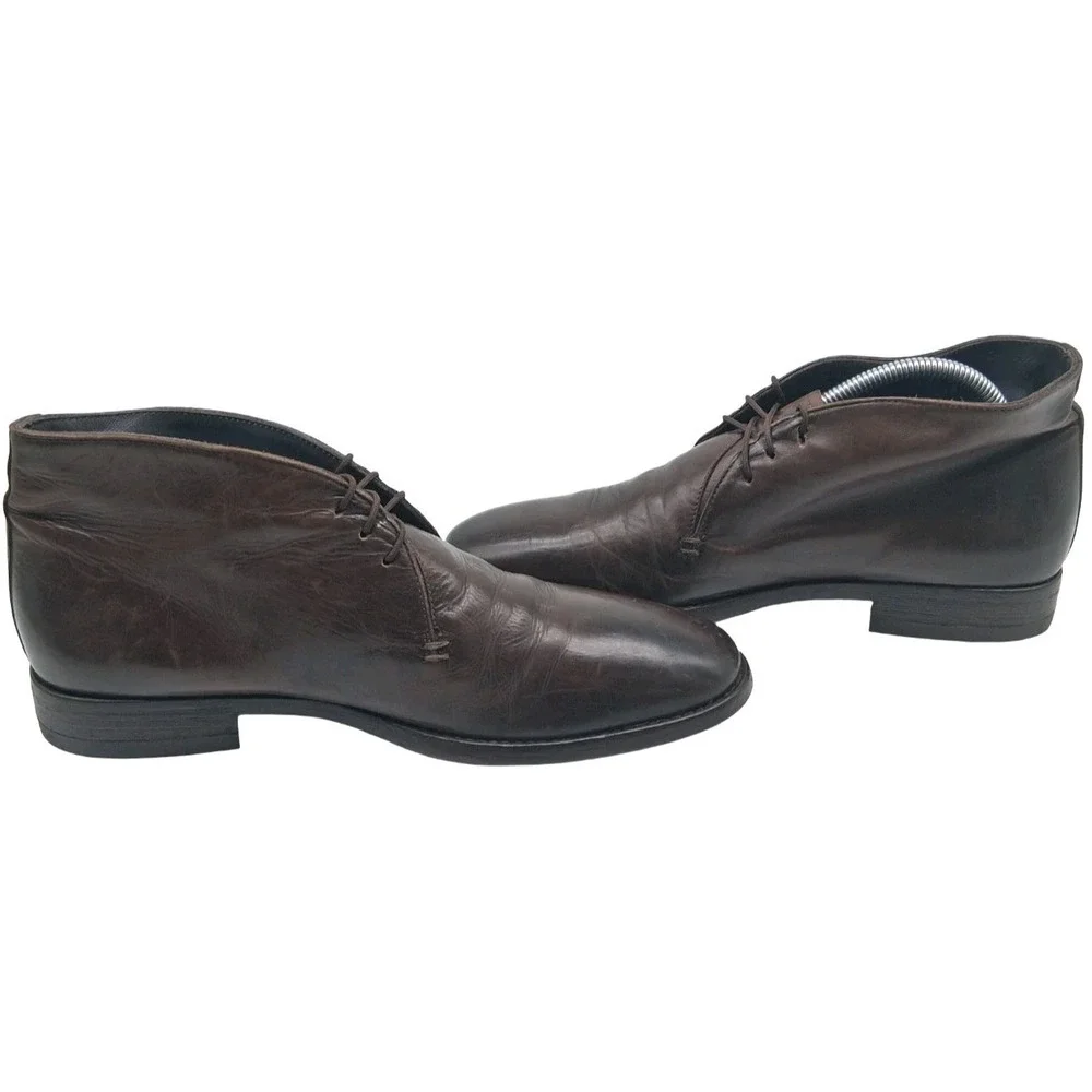 To Boot New York Boots Mens Size 7.5 Brown Leather Chukka Ankle Vibram